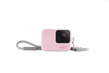 GoPro - GoPro Silicone Sleeve and Adjustable Lanyard Kit for GoPro HERO5/6/7 (Electric Pink)
