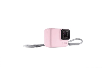 GoPro Silicone Sleeve and Adjustable Lanyard Kit for GoPro HERO5/6/7 (Electric Pink) - Thumbnail