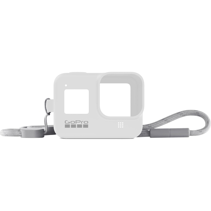 GoPro Silicone Sleeve and Adjustable Lanyard Kit for GoPro HERO8 (White Hot) - Thumbnail