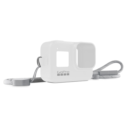 GoPro Silicone Sleeve and Adjustable Lanyard Kit for GoPro HERO8 (White Hot) - Thumbnail
