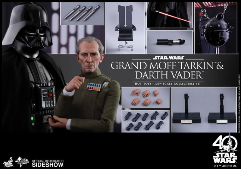 Grand Moff Tarkin & Darth Vader Sixth Scale Figure Set