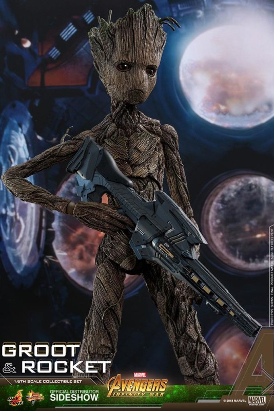 Hot Toys Groot & Rocket Sixth Scale Figure Set