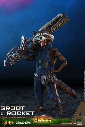 Hot Toys Groot & Rocket Sixth Scale Figure Set - Thumbnail