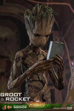 Hot Toys Groot & Rocket Sixth Scale Figure Set - Thumbnail