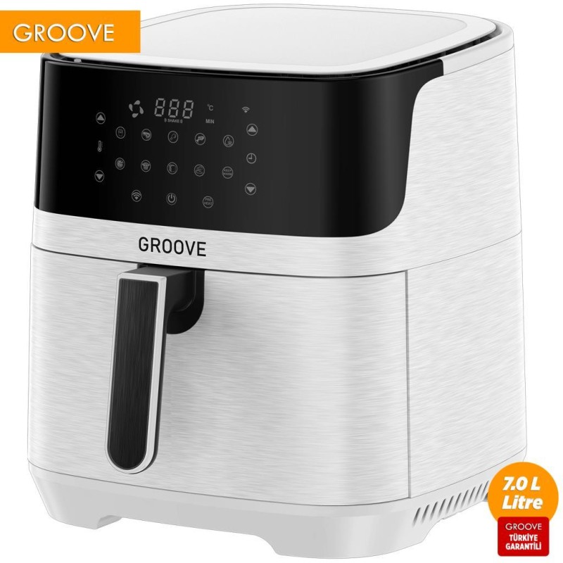 Groove Max XXL 7L 1800W WiFi Smart Airfryer Air Fryer Yağsız Sıcak Hava Fritözü Beyaz Groove Max XXL 7L 1800W WiFi Smart Airfryer Air Fryer Yağsız Sıcak Hava Fritözü Beyaz