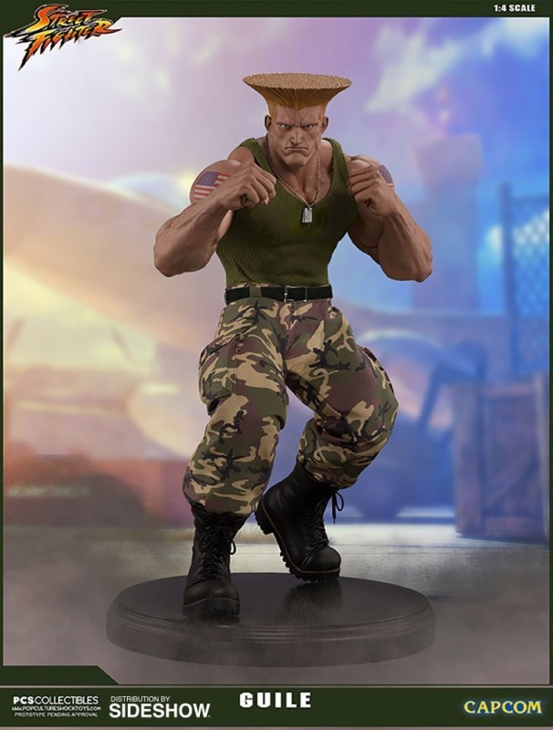 Guile Statue Mixed Media