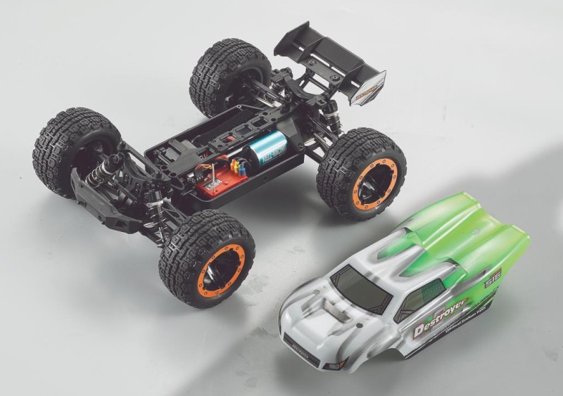 HAIBOXING RC 1/16 Destroyer 45KM+ Sürat Uzaktan Kumandalı Model RC Model Araba RTR Elektrikli 4WD Brushless Fırçasız Truggy Truck (Yeşil) + 1100 mAh 7.4V 2S 30C Lipo Batarya (ÖN SİPARİŞ TAHMİNİ TESLİMAT 5 AĞUSTOS)