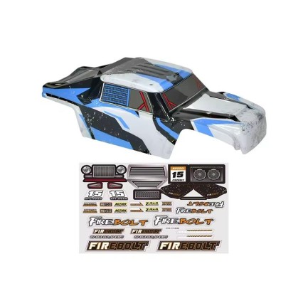 HAIBOXING 901 Firebolt RC Araba İçin Body Gövde Kep Mavi+Sticker Çıkartma Seti 90145 - Thumbnail