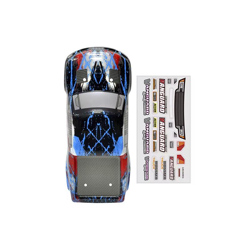 HAIBOXING 903 Vanguard RC Araba İçin Body Gövde Kep Mavi + Sticker Çıkartma Seti 90132
