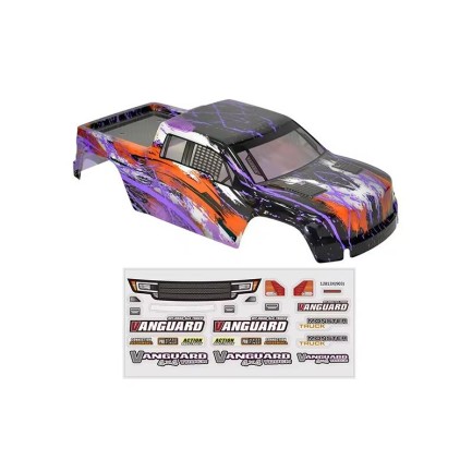 HAIBOXING 903 Vanguard RC Araba İçin Body Gövde Kep Mor + Sticker Çıkartma Seti 90133 - Thumbnail