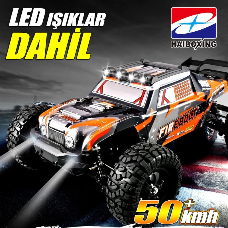 HAIBOXING RC 1/12 901 Firebolt 50+ KM/H Sürat 4X4 Uzaktan Kumandalı RC Model Araba RTR Elektrikli 4WD Offroad Truck (Turuncu) HAIBOXING RC 1/12 901 Firebolt 50+ KM/H Sürat 4X4 Uzaktan Kumandalı RC Model Araba RTR Elektrikli 4WD Offroad Truck (Turuncu)