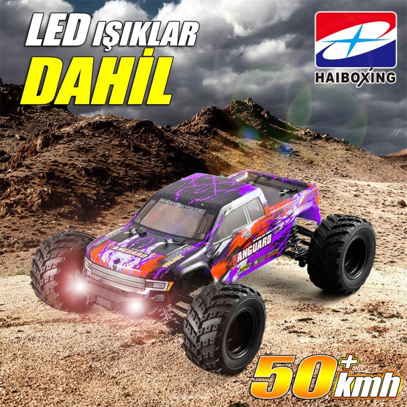 HAIBOXING RC 1/12 903 Vanguard 50+ KM/H Sürat 4X4 Uzaktan Kumandalı RC Model Araba RTR Elektrikli 4WD Offroad Truck (Mor) HAIBOXING RC 1/12 903 Vanguard 50+ KM/H Sürat 4X4 Uzaktan Kumandalı RC Model Araba RTR Elektrikli 4WD Offroad Truck (Mor)