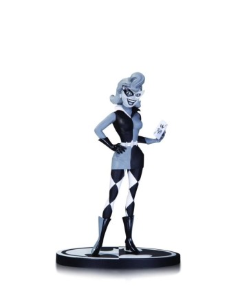 Harley Quinn Black & White Paul Dini Statue - Thumbnail