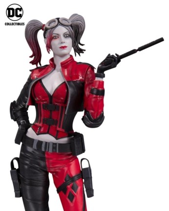 Dc Collectibles Harley Quinn Injustice 2 Red Black & White Statue - Thumbnail