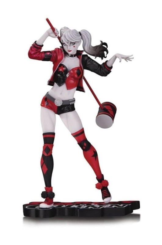 Harley Quinn Red, Black & White Philip Tan Statue