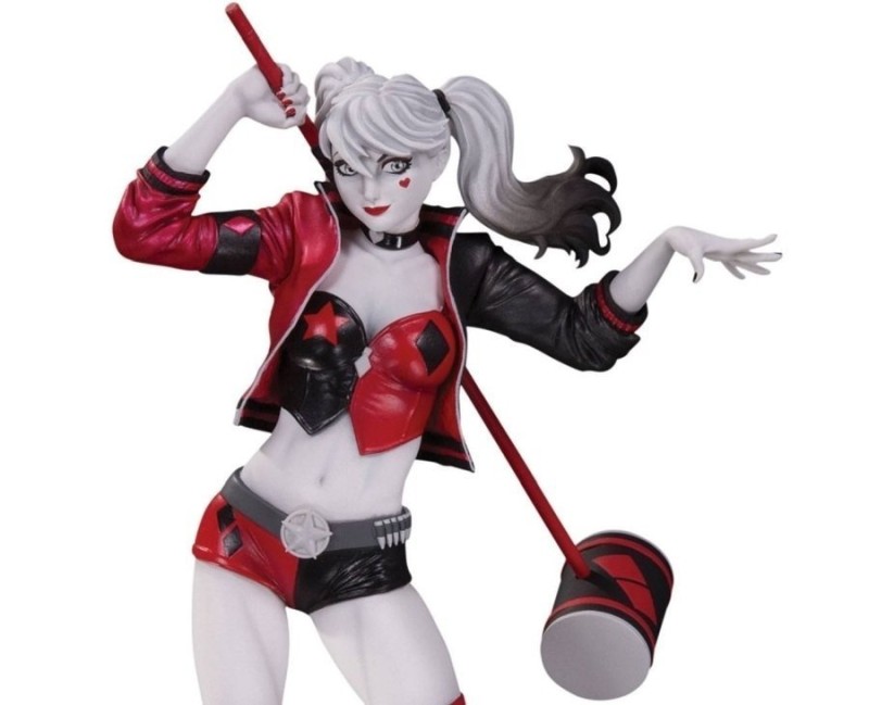 Harley Quinn Red, Black & White Philip Tan Statue