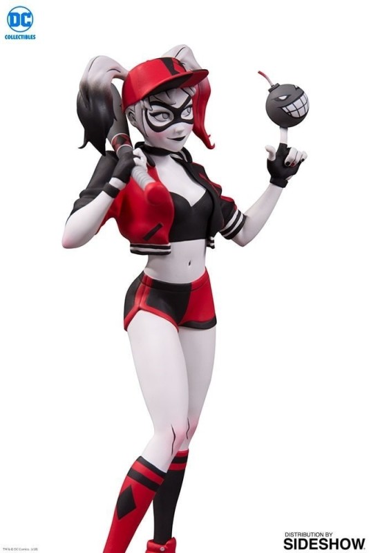 Harley Quinn Red, White & Black Mingjue Helen Chen Statue