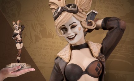 Dc Collectibles - Harley Quinn Statue DC Bombshells - Sepia Tone Variant