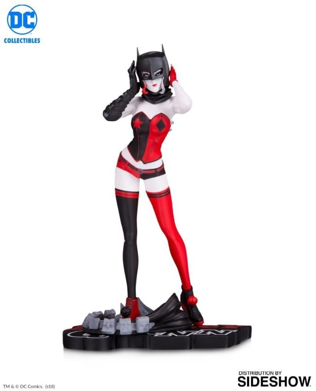 Harley Quinn Statue Red, White & Black by John Timms