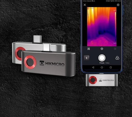 Hikmicro Mini1 IR Resolution Temal Kameralı Görüntüleme Sistemi (Android Telefonlar İçin Type-C) (25 Hz 160 x 120 19200 Piksels) - Thumbnail