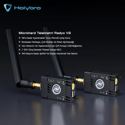 Holybro Microhard Telemetry Radio V2 P400 Modem Uzun Menzilli Radyo Telemetri Seti Single - Thumbnail