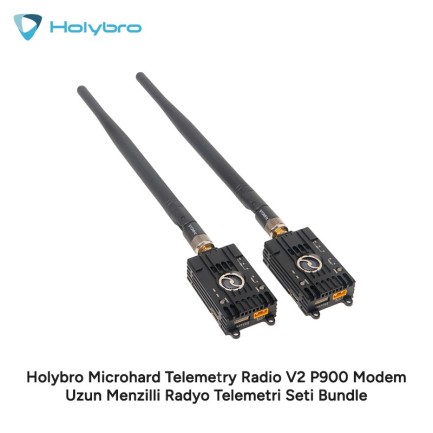 Holybro - Holybro Microhard Telemetry Radio V2 P900 Modem Uzun Menzilli Radyo Telemetri Seti Bundle