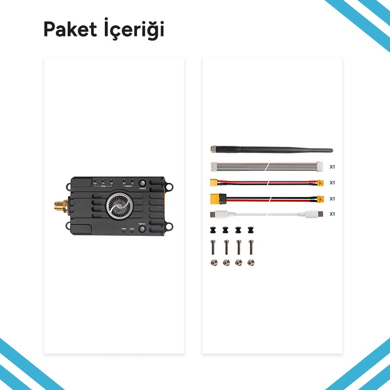 Holybro Microhard Telemetry Radio V2 P900 Modem Uzun Menzilli Radyo Telemetri Seti (Single)