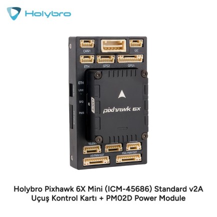 Holybro - Holybro Pixhawk 6X Mini (ICM-45686) Standard v2A Uçuş Kontrol Kartı + PM02D Power Module