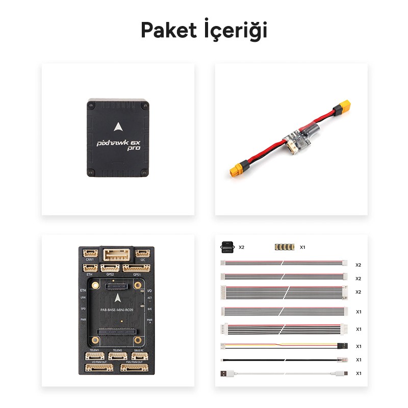 Holybro Pixhawk 6X Pro Mini Uçuş Kontrol Kartı + PM02D Power Module