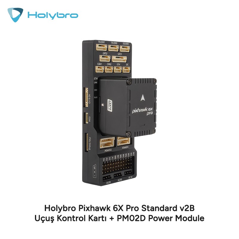 Holybro Pixhawk 6X Pro Standard v2B Uçuş Kontrol Kartı + PM02D Power Module