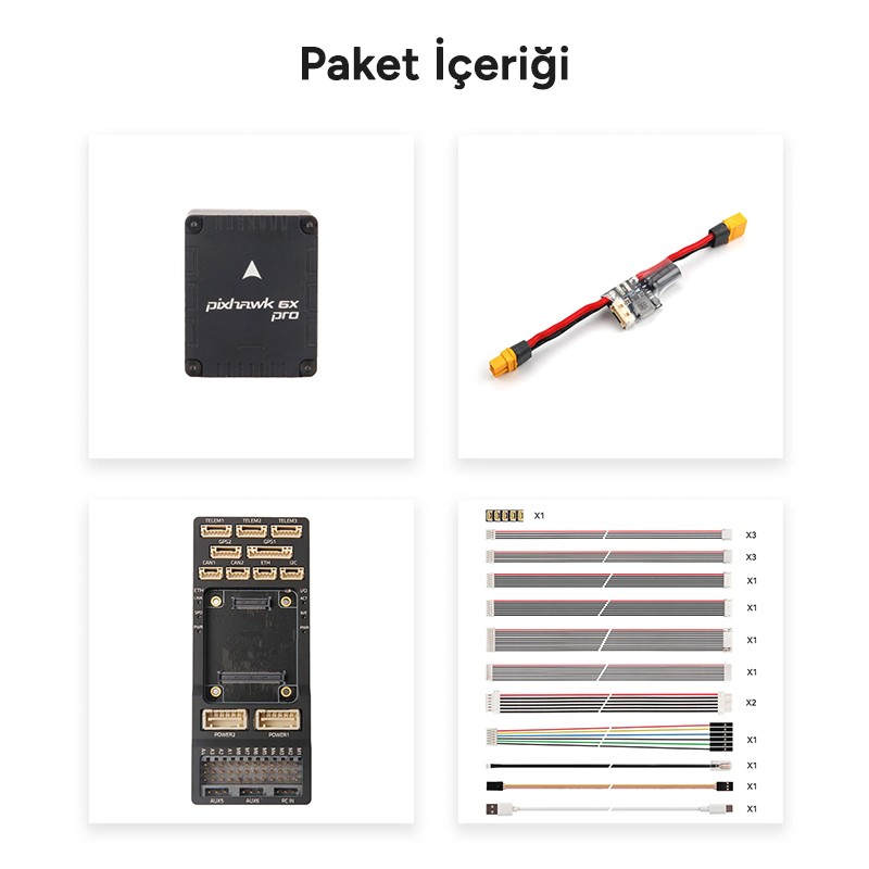 Holybro Pixhawk 6X Pro Standard v2B Uçuş Kontrol Kartı + PM02D Power Module