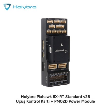 Holybro - Holybro Pixhawk 6X-RT Standard v2B Uçuş Kontrol Kartı + PM02D Power Module