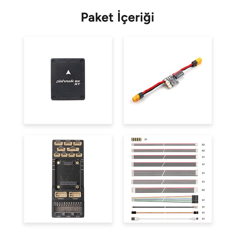 Holybro Pixhawk 6X-RT Standard v2B Uçuş Kontrol Kartı + PM02D Power Module