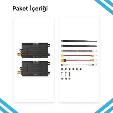 Holybro SiK Telemetry Radio 915MHz Modem Uzun Menzilli Radyo Telemetri Seti Bundle - Thumbnail