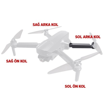 HOSHI XIL 011 Drone İçin Sol Arka Motor Kolu Arm - Thumbnail