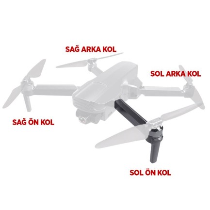 HOSHI XIL 011 Drone İçin Sol Ön Motor Kolu Arm - Thumbnail