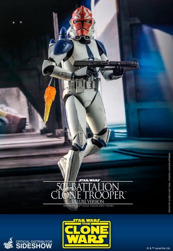 Hot Toys 501st Battalion Clone Trooper Deluxe Version Sixth Scale Figure TMS 23