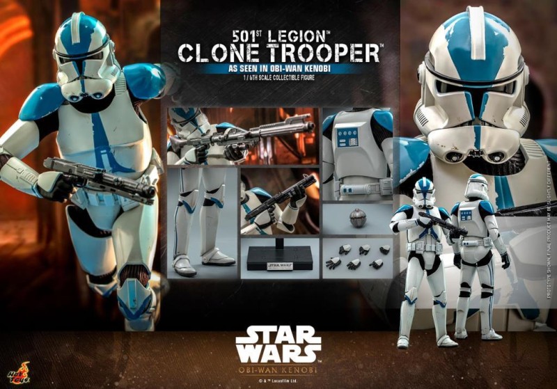 Hot Toys 501st Legion Clone Trooper Sixth Scale Figure 911991 TMS092 Star Wars / Obi-Wan Kenobi
