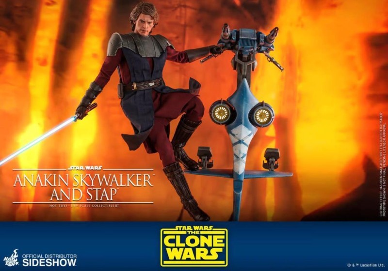 Hot Toys Anakin Skywalker and STAP Sixth Scale Figure Set - TMS20 906795 - The Clone Wars