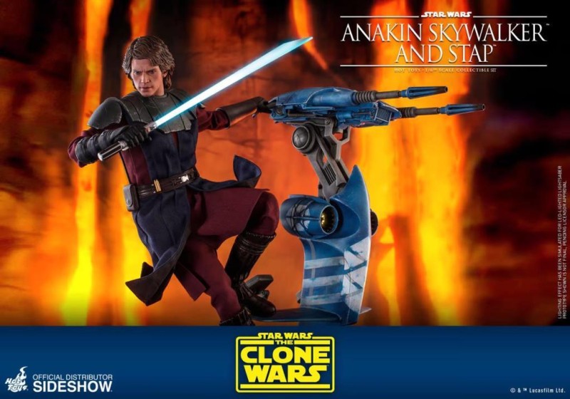Hot Toys Anakin Skywalker and STAP Sixth Scale Figure Set - TMS20 906795 - The Clone Wars