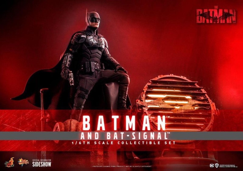 Hot Toys Batman and Bat-Signal Sixth Scale Figure Collectible Set 910596 MMS641 DC Comics / The Batman 2022 (Ön Sipariş)