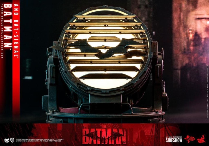 Hot Toys Batman and Bat-Signal Sixth Scale Figure Collectible Set 910596 MMS641 DC Comics / The Batman 2022 (Ön Sipariş)