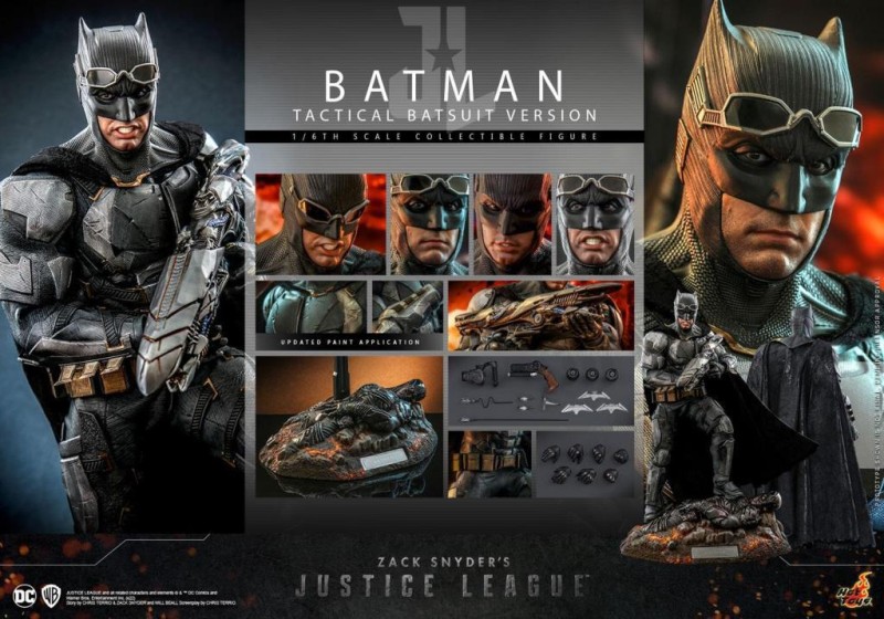 Hot Toys Batman (Tactical Batsuit Version) Sixth Scale Figure - 911795 TMS085 - DC Comics / Zack Snyder’s Justice League (ÖN SİPARİŞ)