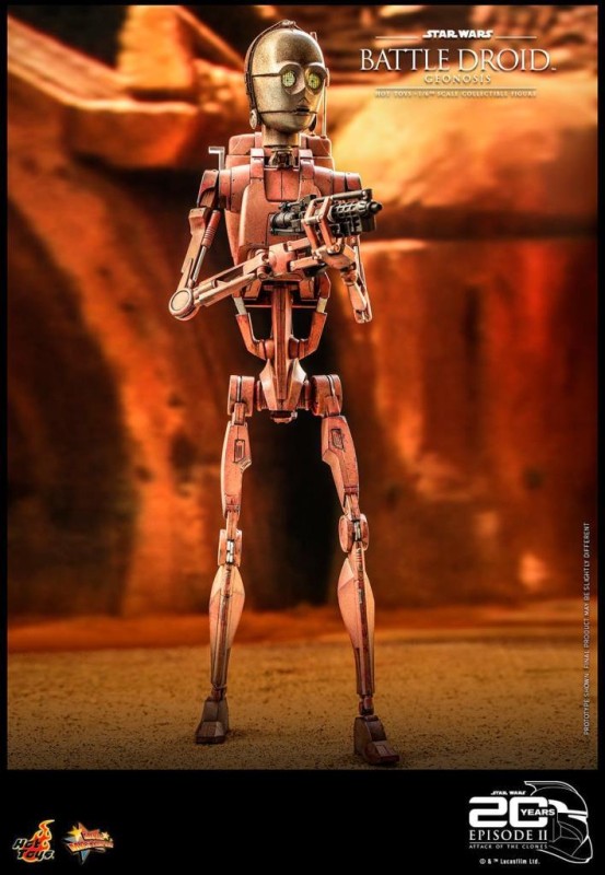 Hot Toys Battle Droid (Geonosis) Sixth Scale Figure - 911038 - Star Wars / Episode II Attack Of The Clones - MMS649