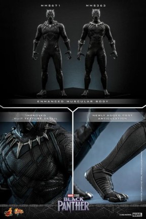 Hot Toys Black Panther (Original Suit) Sixth Scale Figure - 911691 MMS671 - Marvel Comics / Black Panther Legacy - Thumbnail