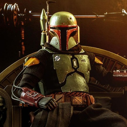 Hot Toys - Hot Toys Boba Fett (Repaint Armor) and Throne Sixth Scale Figure Set TMS36 - 908858 / Star Wars / The Mandalorian