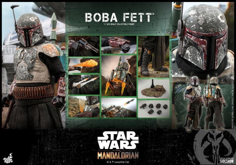 Hot Toys Boba Fett Sixth Scale Figure 907834 Television Masterpiece Series TMS33 Star Wars: The Mandalorian