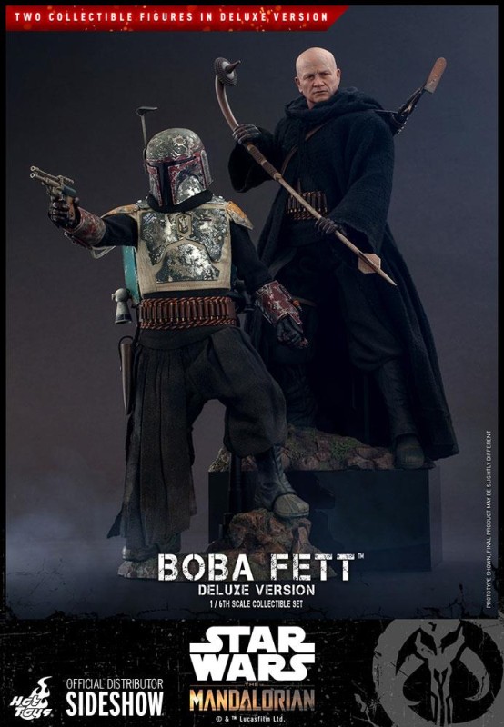 Hot Toys Boba Fett (The Mandalorian) Deluxe Version Sixth Scale Figure 907747 - Television Masterpiece Series 34 – Star Wars: The Mandalorian