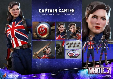Hot Toys Captain Carter Sixth Scale Figure - 909166 - TMS59 - Marvel Comics / What If…? - Thumbnail