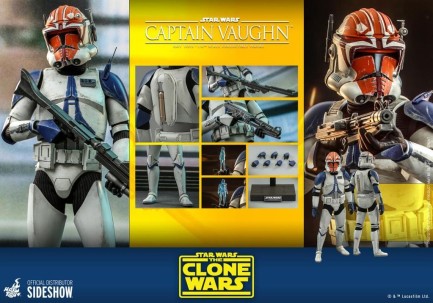 Hot Toys Captain Vaughn Sixth Scale Figure - 909744 - TMS65 - Star Wars / The Clone Wars - Thumbnail